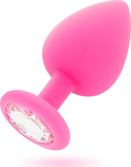 Intense Shelki M Plug Anal Anal Plug Medium Hot Pink 8cm