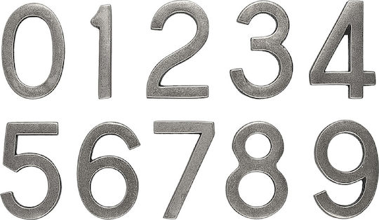 Roline 460 Табела с Число 6 в Сребрист Цвят 5.5см 460