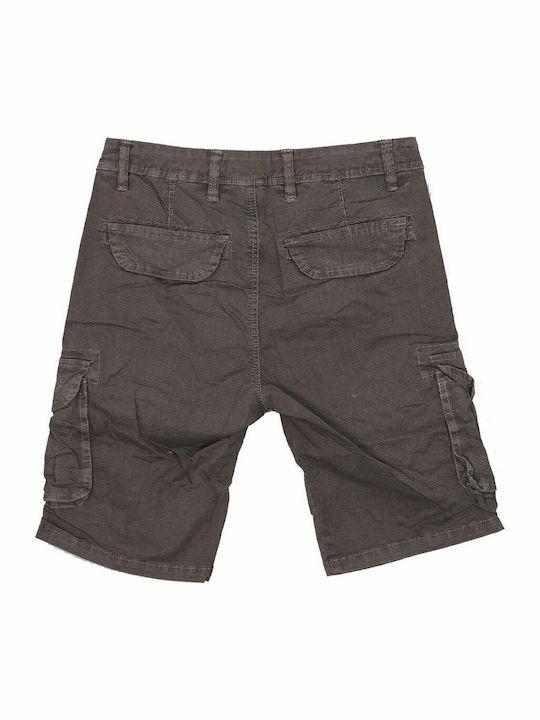 Privato 21BF-583 Herren Cargo Shorts mit Taschen Grau