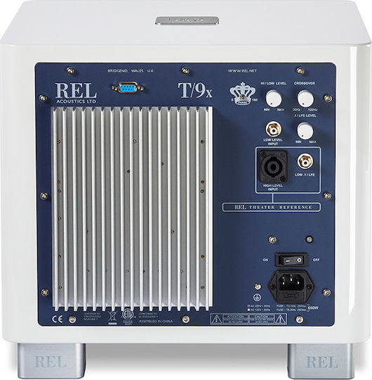 Rel Acoustics T/9x Безжично Самоусилващ Субуфер с Говорител 10" 300W Бял гланц