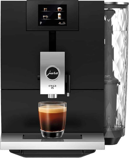 Jura ENA 8 Full Metropolitan Black Automatic Espresso Machine 1450W Pressure 15bar with Grinding Burr Black