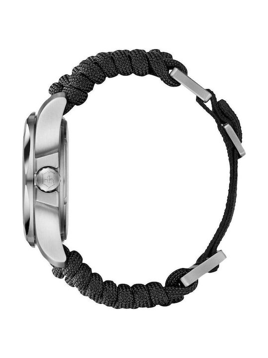 Victorinox I.n.o.x Ανδρικό Ρολόι 43mm Μπαταρίας με Μαύρο Δερμάτινο Λουράκι