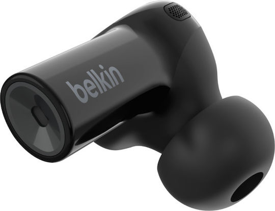 Belkin Soundform Freedom In-ear Bluetooth Handsfree Ακουστικά με Αντοχή στον Ιδρώτα και Θήκη Φόρτισης Μαύρα