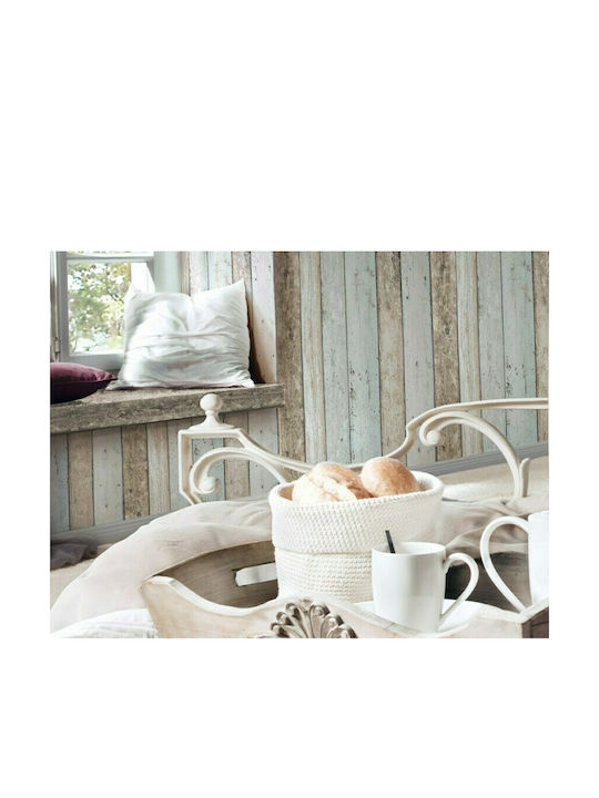 Tapete Wood And Stone Beige Vinyl Beige L1000xB53cm Waschbar 855039