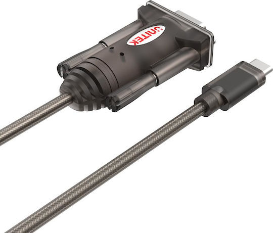 Unitek Καλώδιο USB-C σε RS232 9-pin male 1.5m (Y-1105K)