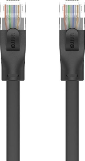 Unitek Flat U/UTP Cat.6 Gigabit Network Cable Ethernet 3m Black