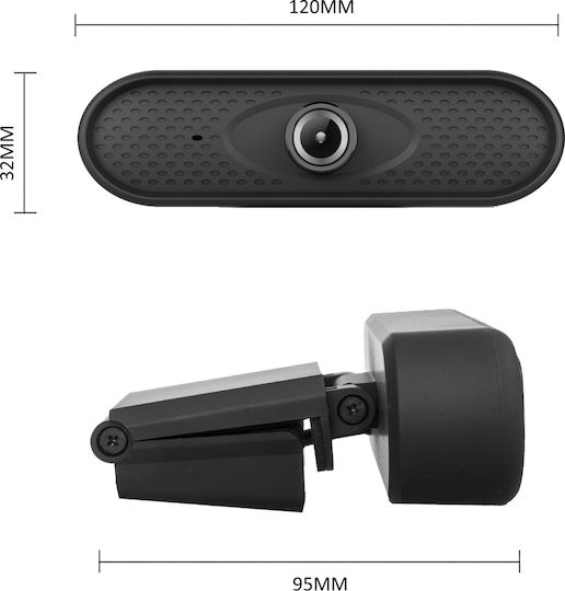Nano RS Web-Kamera Full HD 1080p Schwarz RS680
