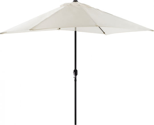 Aluminum Garden & Terrace Parasol with Ventilation Opening Beige / Grey Aluminum Garden & Terrace Parasol with Ventilation Opening Beige / Grey