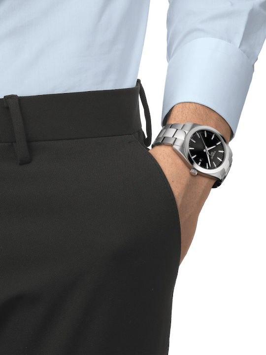 Tissot T-Classic Ρολόι Μπαταρίας με Μεταλλικό Μπρασελέ