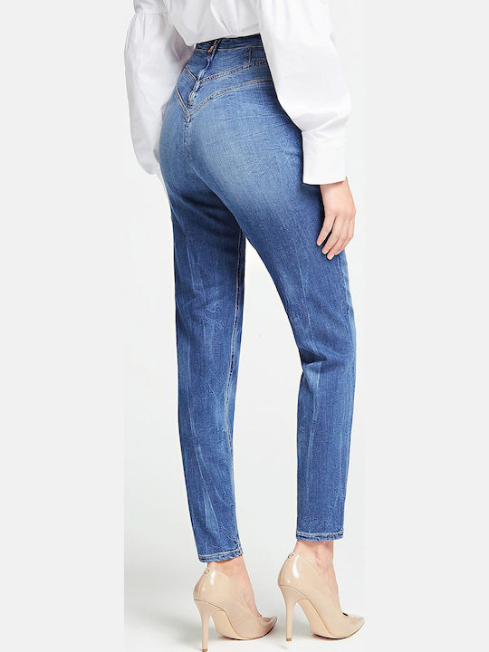 Hoch tailliert Damenjeans