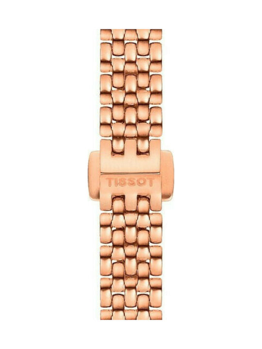 Tissot Lovely Ceas Dama 20mm Baterie Cu Brățară Metalică Rose Gold