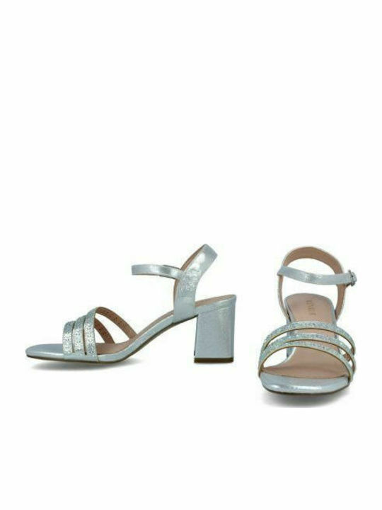 Menbur Women's Sandals In Silver Colour