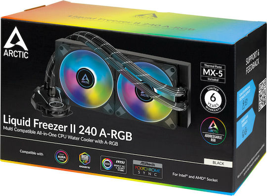 Liquid Freezer II 240 A-RGB Răcire Cu Lichid AIO CPU Cu 2 Ventilatoare 120mm