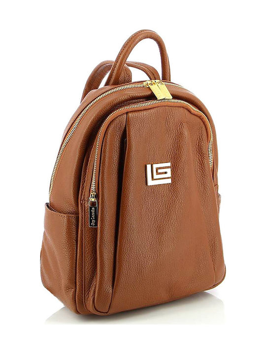 Guy Laroche Women's Leather Backpack Tabac Brown