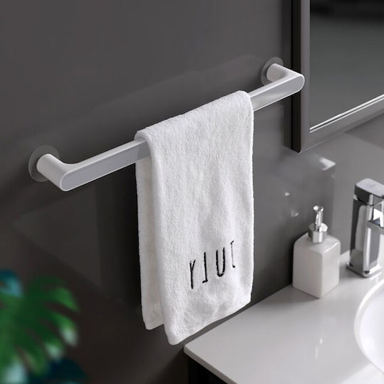 Ecoco Schiene Badezimmer Einzel Wandmontage Saugnapf 47.7x3.5cm Gray Ecoco Schiene Badezimmer Einzel Wandmontage Saugnapf 47.7x3.5cm Gray