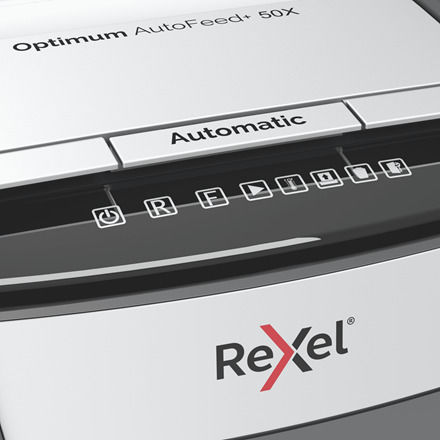 Rexel AutoFeed + 50X Cross Cut 50-Sheet Paper Shredder