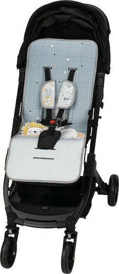 Interbaby Αντιιδρωτικό Κάλυμμα Καροτσιού Animalitos 34x84εκ. Μπλε