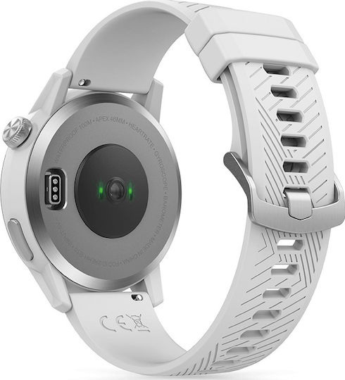 Coros Apex Titanium 46mm Αδιάβροχο Smartwatch με Παλμογράφο (Λευκό)