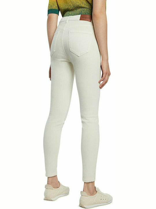 Desigual Alba Women's Jean Trousers in Skinny Fit White