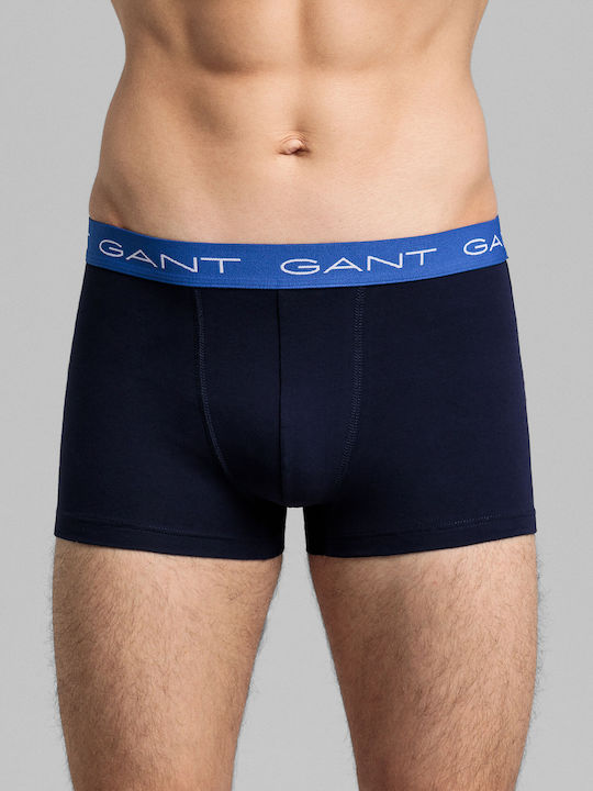 Gant Ανδρικά Μποξεράκια Μπλε 3Pack