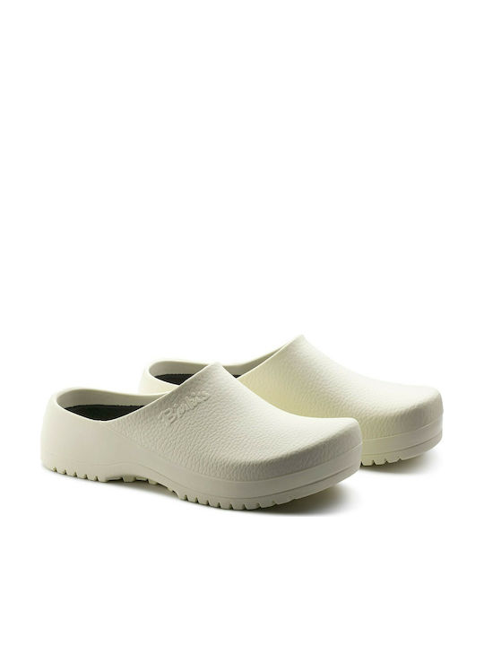 Birkenstock Super-Birki Anatomic Clogs White