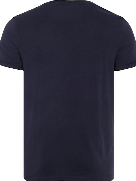 Guess Herren T-Shirt Kurzarm Marineblau