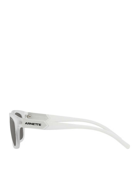 Arnette Men's Sunglasses with Grey Horn-Rimmed Frame and Grey Mirror Lens AN4284 27616G