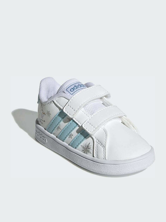 Adidas Παιδικά Sneakers Grand Court με Σκρατς Cloud White / Hazy Sky / Hazy Blue