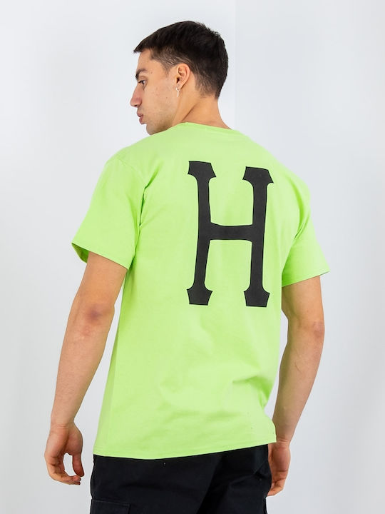 HUF Essentials Classic Herren T-Shirt Kurzarm Gelb