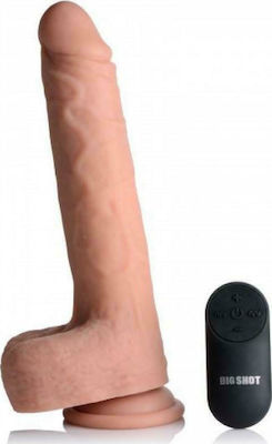 Realistic Vibrator with Remote Control 22cm Beige