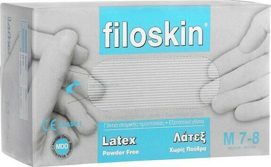 Filoskin Гащеризони Латекс Без прах в Бял цвят 100бр