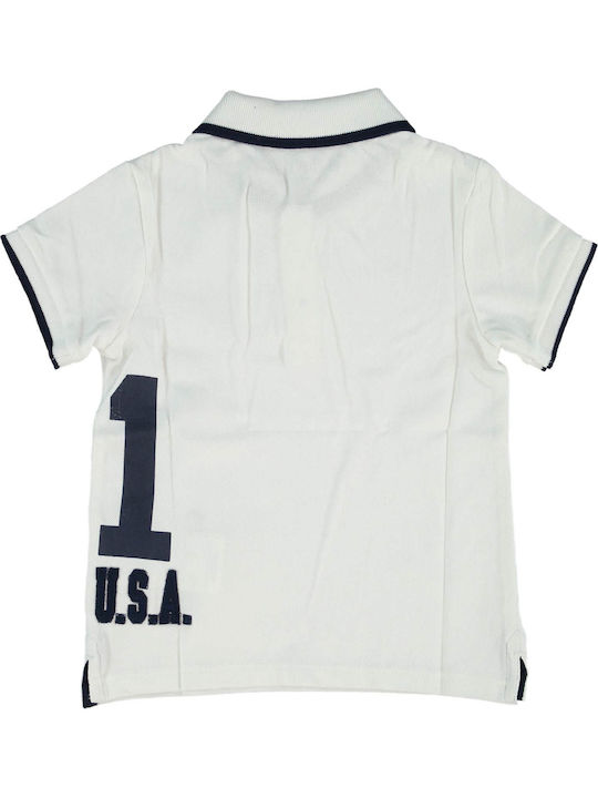 Guess Kids Polo Short Sleeve White