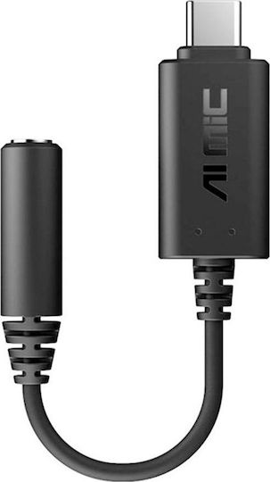 Asus AI Noise Canceling Mic Adapter За Връзка USB-C Към 3,5 Мм Черен (90YH02L1-B2UA00)