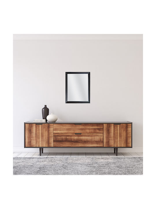 Liberta Frame Като Огледало за Стена с Черен Дърво Рамка 80x60см 1бр