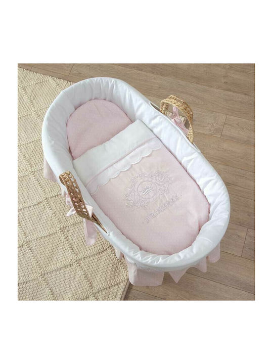Funna Baby Princess Сламена кошара с основа Розов