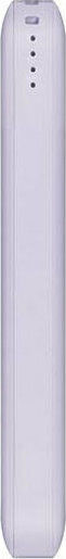 Uniq Fuele Mini Power Bank 8000mAh 18W με Θύρα USB-A και Θύρα USB-C Μωβ