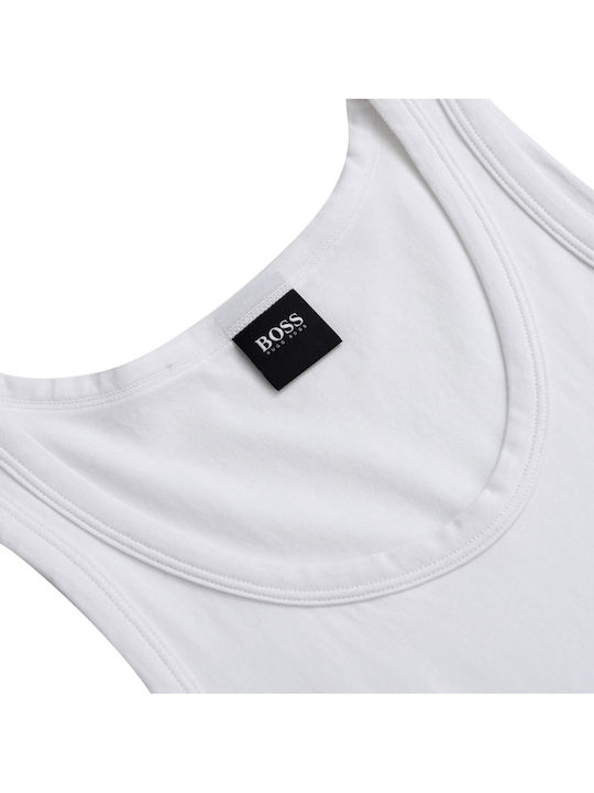 Men's Sleeveless Undershirts White 2Pack