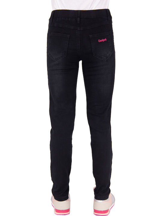 Desigual Pubill Blugi Pentru Copii Pantaloni Negri