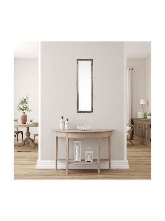 Bizzotto Wall Mirror Full body with Silver Wooden Frame 126x36cm