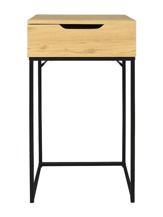 Masă de machiaj din Lemn Coffee Open cu Oglindă 45x45x77cm