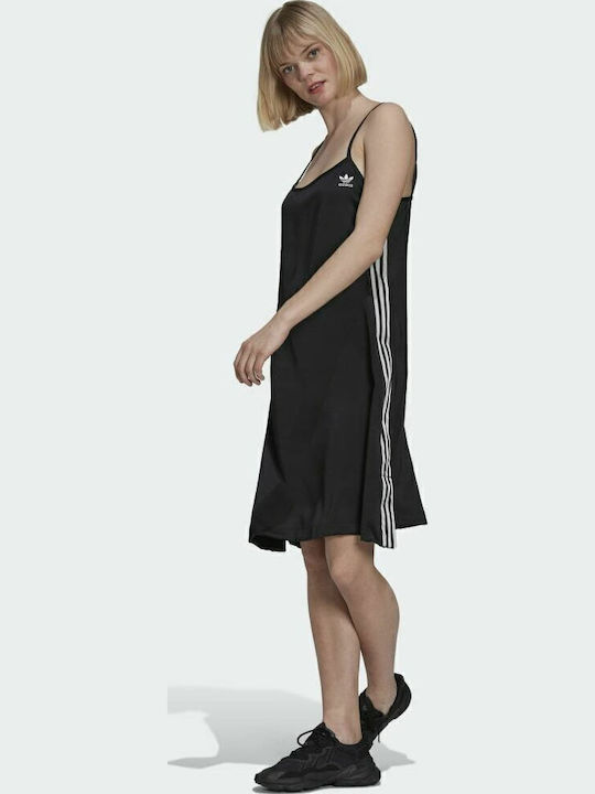 Adicolor Classics Καλοκαιρινό Mini Αθλητικό Φόρεμα με Τιράντα Μαύρο