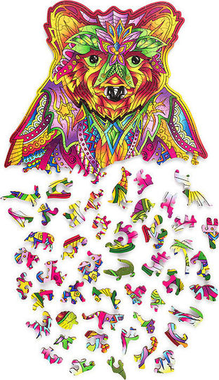 Puzzle Wood Trick Spirit Bear Puzzle 3D 184pcs