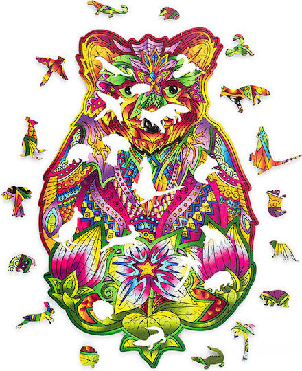 Puzzle Wood Trick Spirit Bear Puzzle 3D 184pcs