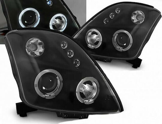 Tuning-Tec Μπροστινά Φανάρια Angel Eyes Suzuki Swift 2005-2010 2τμχ