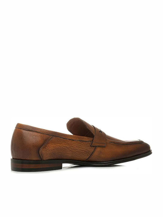 Loafers Mocasini Bărbați Din Piele În Culoare Tabac Maro