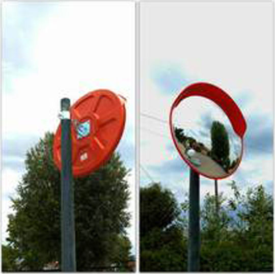 Next Systems Oglindă de circulație 80cm din Plastic în Portocaliu Culori