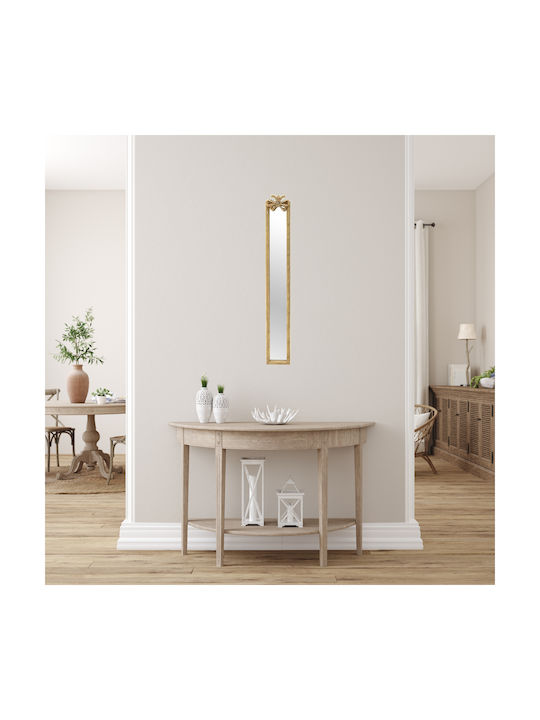 Inart Wall Mirror Full Length with Gold Wooden Frame 118x16.5cm 1pcs