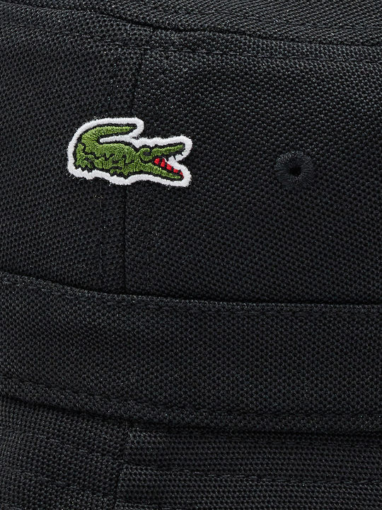 Lacoste Herren-Hut Bucket-Stil Schwarz
