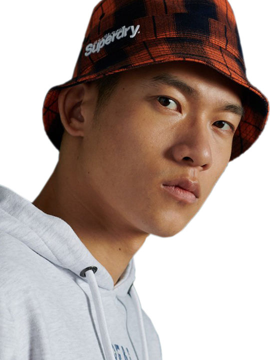 Superdry Detroit Bucket Stoff Herren-Hut Bucket-Stil Orange