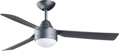 Bayside Megara 531017 Ventilator de Tavan 122cm cu Lumină și Telecomandă Titanium